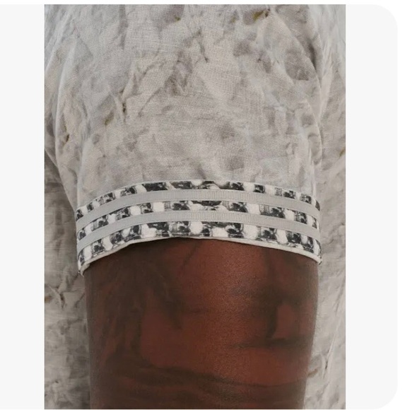 Robert Graham Marbella Short Sleeve Linen Blend Button-Up Shirt NWOT Plus Sz 3XL - Picture 5 of 16